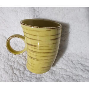 Studio Nova Samba Yellow PR 701 Coffee Tea Mug Cup Thailand Striped 4.5" Unique